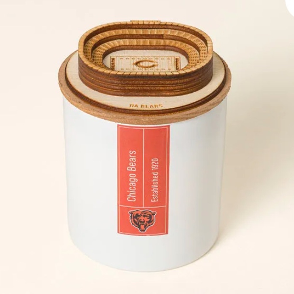 Chicago Bears Candle Football Stadium Uncommon Goods